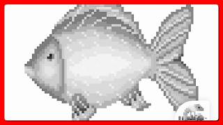 Pixel by Number Art Fish Toy #pixelbynumber #relaxmindgames screenshot 3