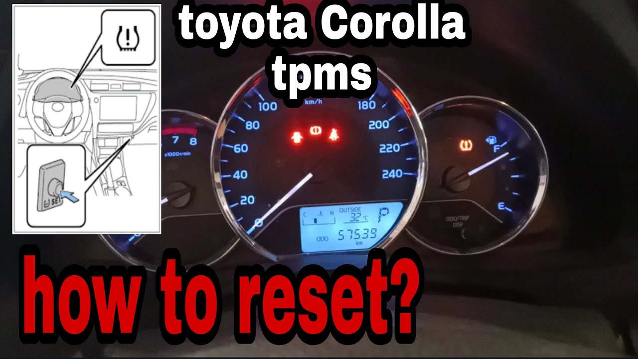 #Shortvideo #Cartips\U0026Tricks How To Reset Tire Indicator Lights On || Toyota Corolla