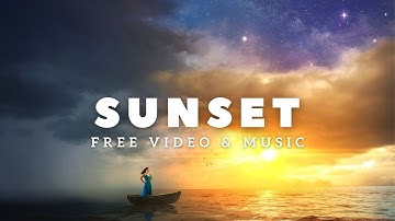 (No Copyright) Cinematic Background Music Relaxing Sunset 4K Stock Video | Free Stock Footage