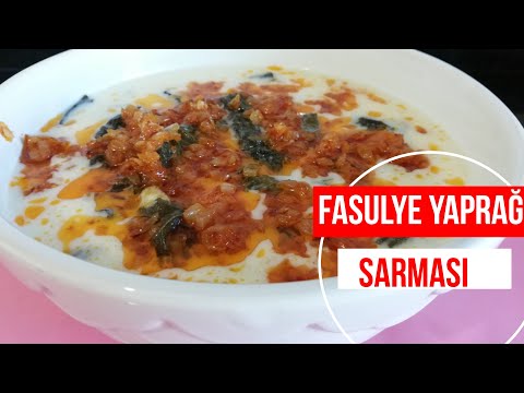 Fasulye Yaprağı Sarması-Yaprak  Sarması Tarifi