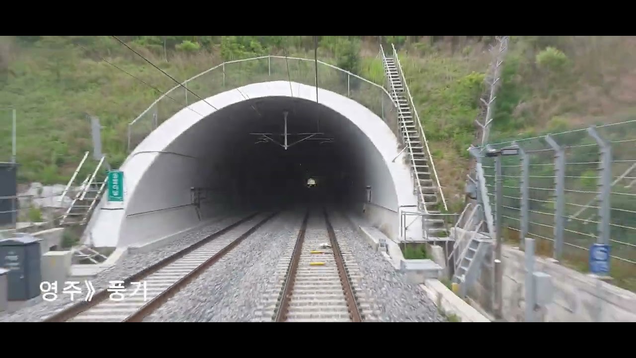 영주역 후부 주행영상 충북선 상행 무궁화호06:35 영주발06:35》동대구행11:30  2023/05/25