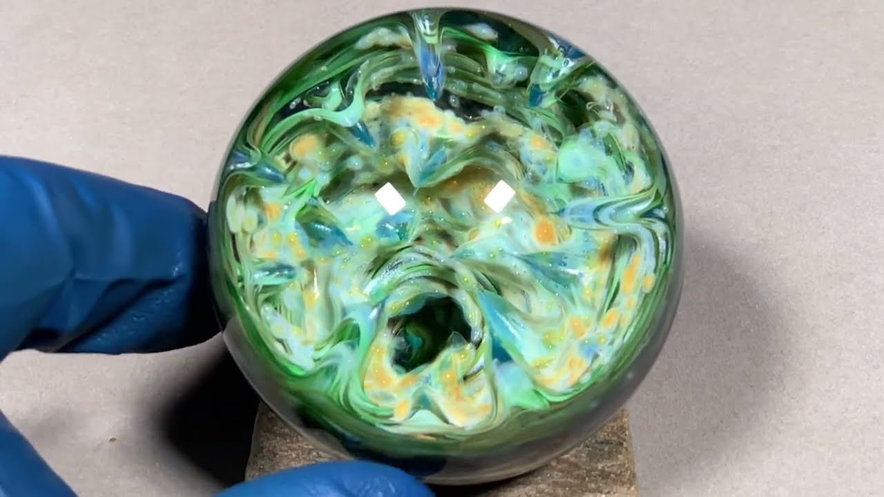 Vortex Marble Handmade by Bill Grout 2.14