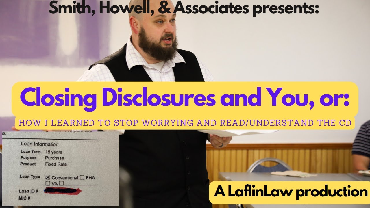 Closing Disclosures And You or: How I learned to Stop Worrying and Read ...