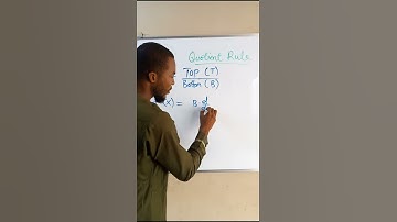 How to memorize Quotient Rule in Differentiation