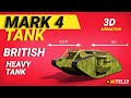 Mark 4 Tank WW1 British Army First Battle Tested Tank