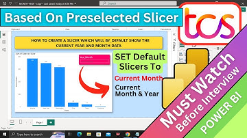 #tcs 📊Scenario Based POWER BI Interview Q & A - On Default Slicer Selection to Current Month & Year