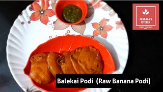 Balekai Podi | Raw Banana Podi | South Indian Dish