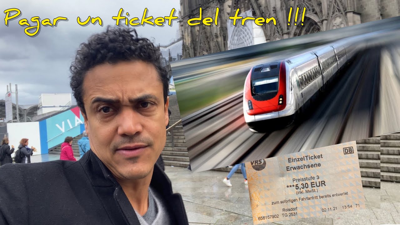 Cómo comprar un boleto de tren en Alemania !!!!!😉😅 novatos sin ticket!!!