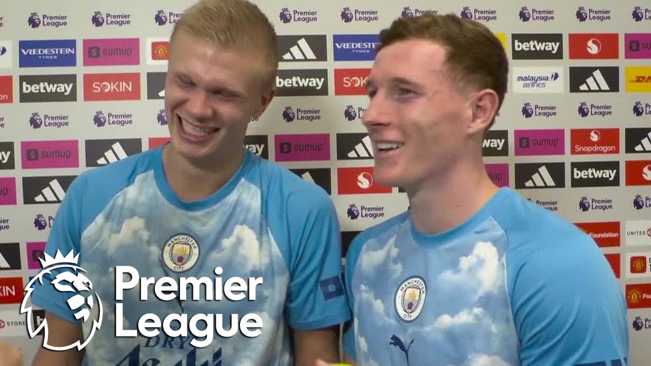 Erling Haaland, Elliot Anderson describe the effort to win down a man | Premier League | NBC Sports