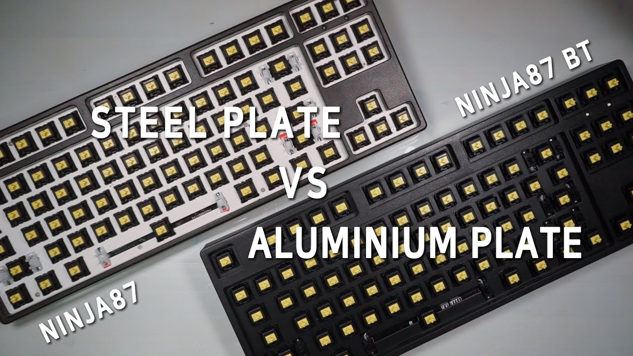 Steel Plate VS Aluminium Plate Typing Sounds Comparison YouTube