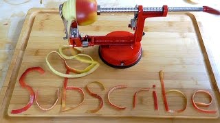 How to peel core slice apples 3 in 1 Kitchen Gadget Christmas present idea