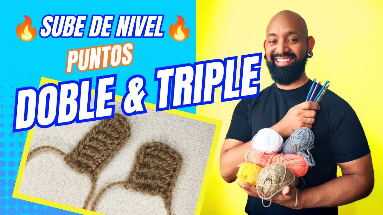 DOMINA el Punto Doble y Triple en Crochet (Más Fácil de lo que Crees)