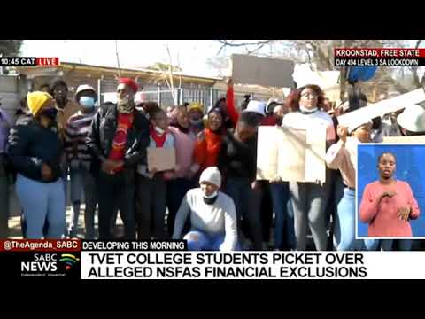 Flavius Mareka TVET College students protest over NSFAS 'exclusions