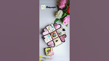 one layer explosion box #explosion #explosionbox #handmade #handmadegift #handmadegiftidea #craft