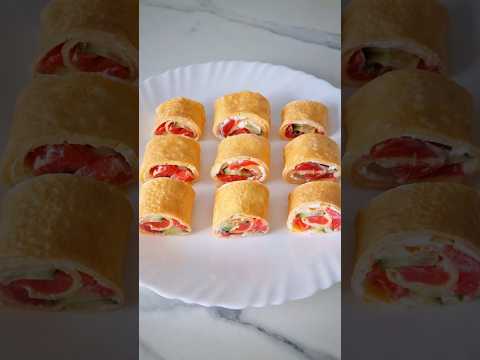 Красивая и лёгкая закуска. #рецепты #закуски #рецепт #пасха #закускинапраздник #новыйгод #канапе