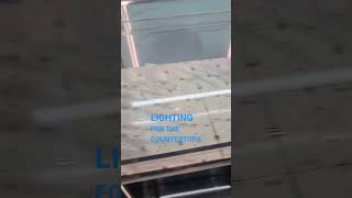 🤔 How to Light the Back of a Countertop! 🙌 #kitchendesign #kitchen #countertops #kitchencountertop