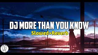 Dj More Than You Know  Slowedreverb