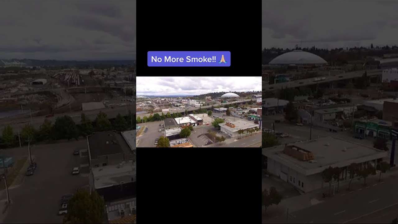 Aerial views of tacoma, wa 