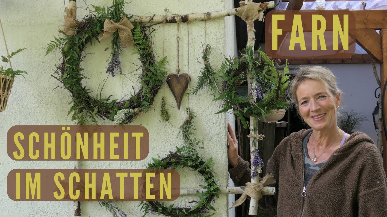DIY Sommerdeko mal ganz anders💚Farn Schönheit im Schatten💚dufte & luftig mit Kräutern & Lavendel