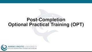 HPU - OPT Application Process
