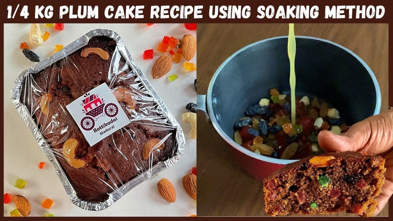 1/4 KG perfect plum cake recipe | No alcohol | Orange juice soaking | தமிழ் | with English subtitles