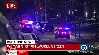 VIDEO: Woman shot in Hartford