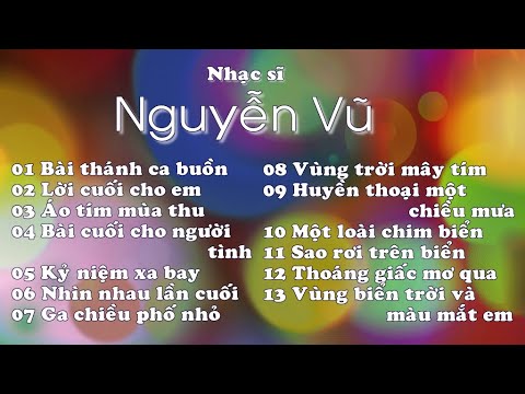 Video Nhạc sĩ Nguyễn Vũ - youtube