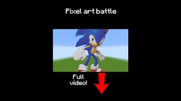 SONIC X Pixel Art Build in Minecraft ! Noob vs Pro vs Hacker vs God - Minecraft Animation