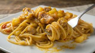 🔥SPAGETTI with potatoes 🥔 the BEST I'VE EVER EATEN❗️