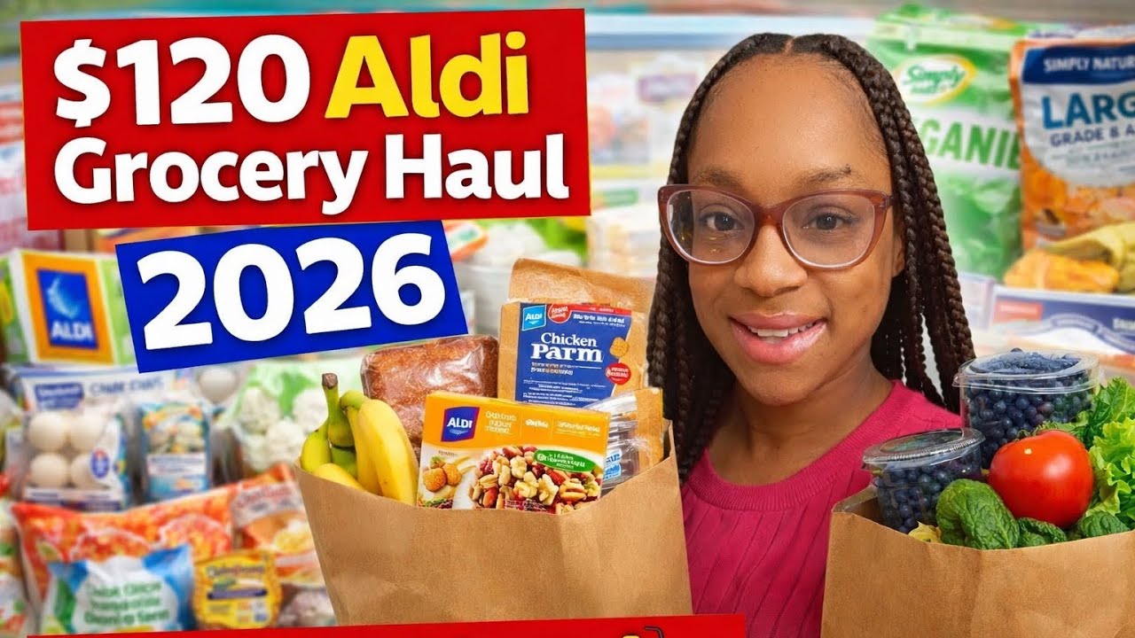 $120 Aldi Grocery Haul 2026 | Budget-Friendly Shopping for Busy Moms