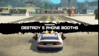 Burnin' Rubber Crash N' Burn: Destroy 5 Phone Booths (Mission #2) screenshot 4