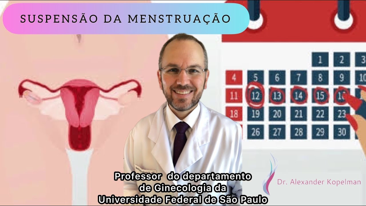 COMO FAZER A SUSPENSÃO DA MENSTRUAÇÃO ? PODE SER USADA NA MULHER COM ...