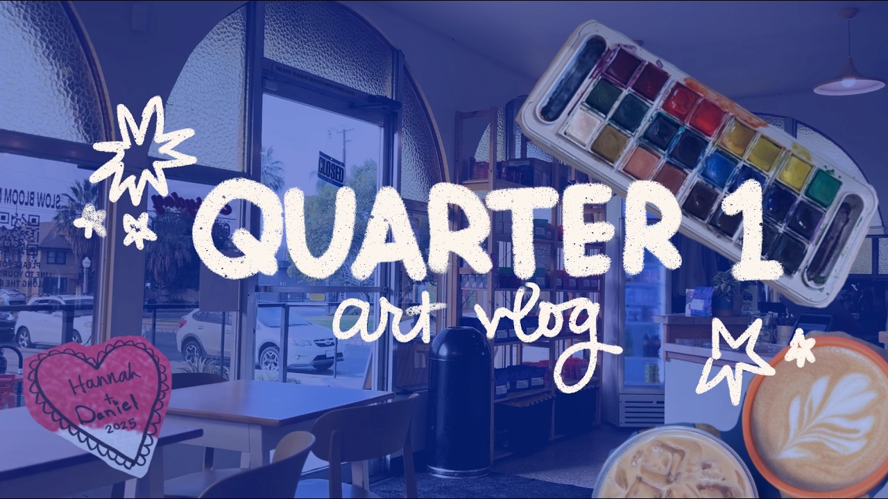 ੈ✩‧₊˚ quarter one of 2025 art vlog ੈ✩‧₊˚ spring term, engagement, and blind boxes