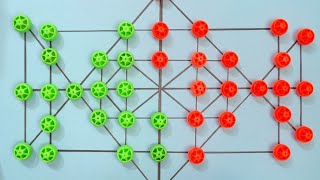 Sholo Guti | 16 Beads Game | Traditional Strategy Game | Full Gameplay screenshot 3