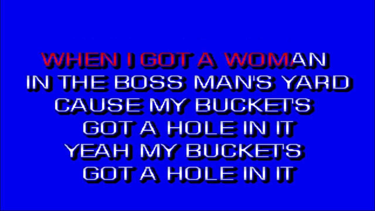 ME SINGING MY BUCKET'S GOT A HOLE IN IT CHARTBUSTER KARAOKE CDG CB60015
