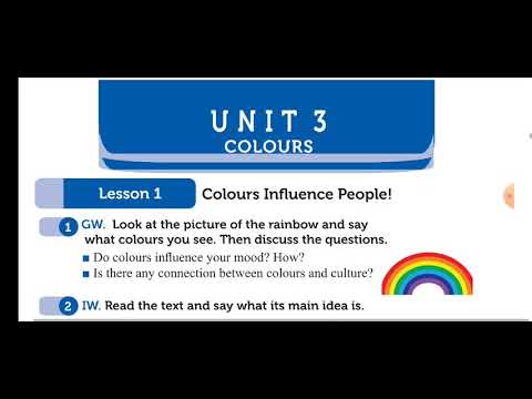 Unit 3. Lesson 1. Colours influence people!