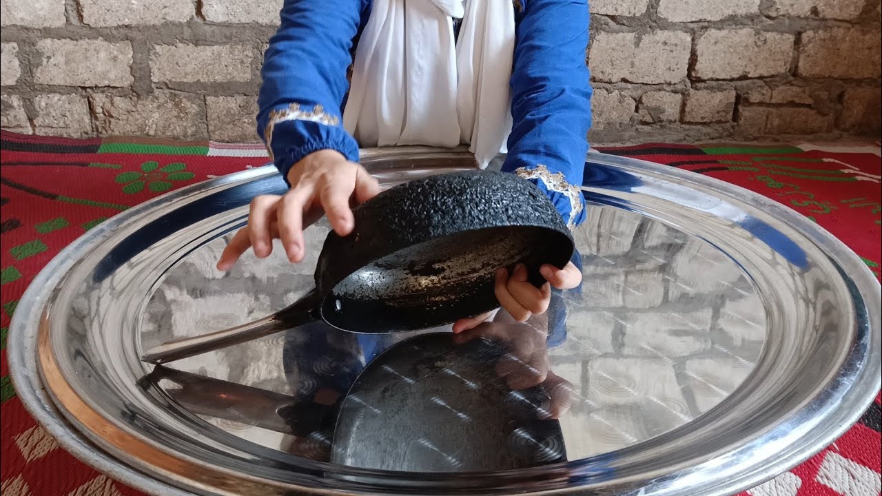 سر تنظيف الطاسة المحروقة بسهولة... بدون خل ولا كيماويات