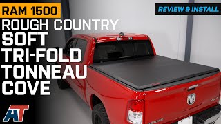 2019-2024 RAM 1500 Rough Country Soft Tri-Fold Tonneau Cover Review & Install