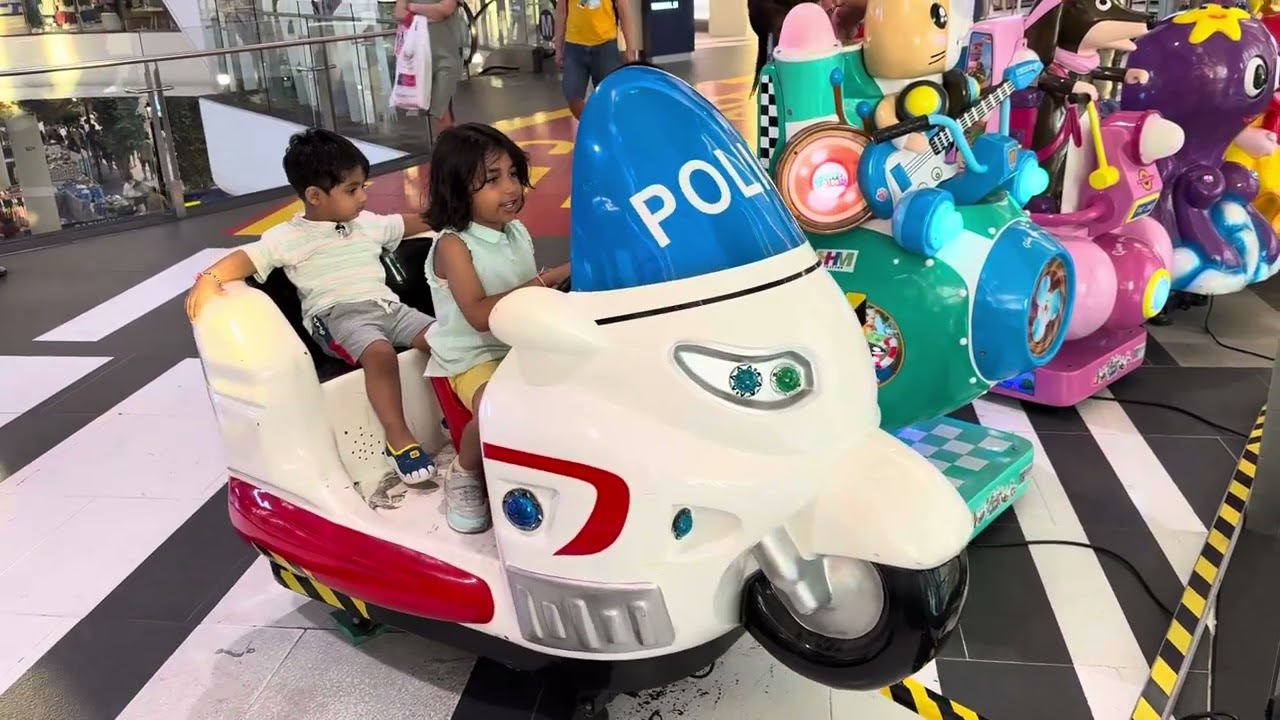 @Hanu-Dhanu Enjoying Police bike ride 