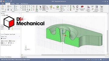 DesignSpark Mechanical #24 | How to create a complete round by selecting faces and basic concepts.