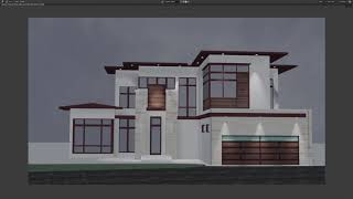3D House Blender 2.8 file download (OBJ, STL, Blend, DAE)