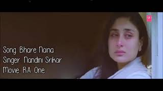 Bhare Naina With Lyrics Ra One Shahrukh Khan Kareena Kapoor