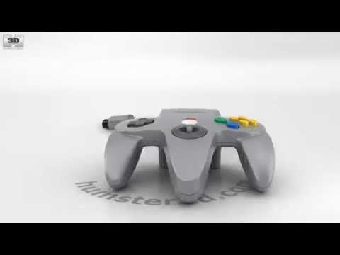 Nintendo 64 Controller 3D model by 3DModels.org