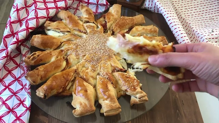 Girasole di pasta sfoglia prosciutto e formaggio