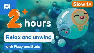 2+ hours relaxing storm soundscape for children's bedtime routine 🫧 | Fizzy \u0026 Suds | ABC Kids