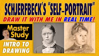 Draw Helene Schjerfbeck's 'Self-Portrait' (1880-84)! – Master Study – Easy Intro to Drawing Class