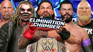 WWE Elimination Chamber | Roman Reigns Brock Lesnar Seth Rollins Demon King Goldberg Fiend WWE 2K23