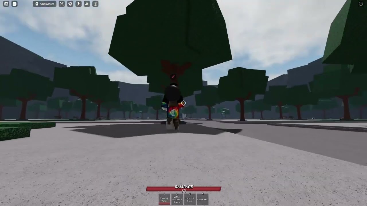 walkin round the map with a trash can