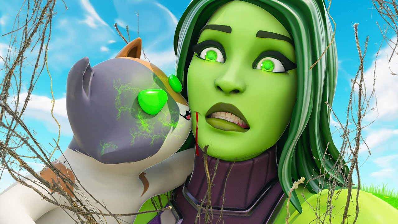 KIT'S TOXIC KISS INFECTS HIS MOM.... ( Fortnite Short )