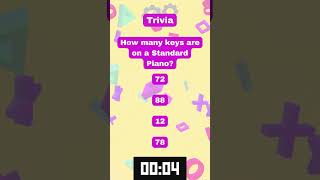 Number of Key on a Piano #dailytriviatoday #games #graymatter